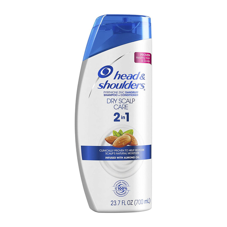 Head & Shoulders Dry Scalp Care with Almond Oil 2 in-1 Dandruff Shampoo + Conditioner, 23.7 Oz