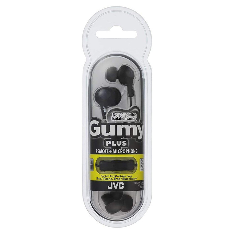 JVC Gumy Sport Black Binaural Ear Bud Headphones 1Ea