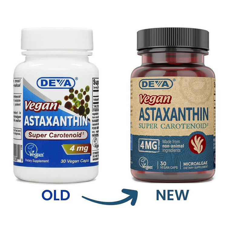 Deva Nutrition Super Anti-Oxidant Astaxanthin Vegan Softgels Immune Support Formula 30Ea