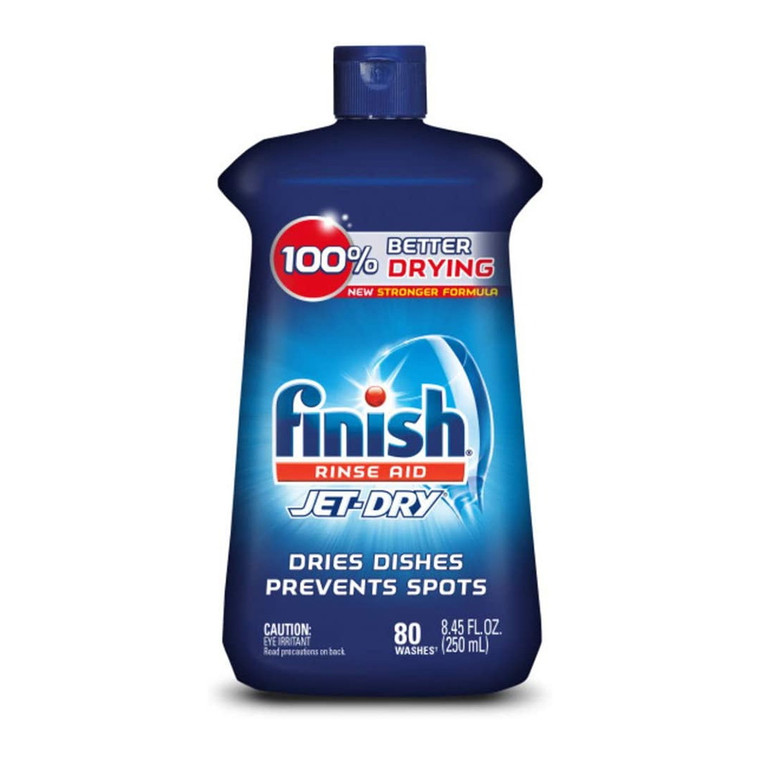 Finish Rinse Aid Jet-Dry Prevents Spots Dishwasher, 8.45 Oz
