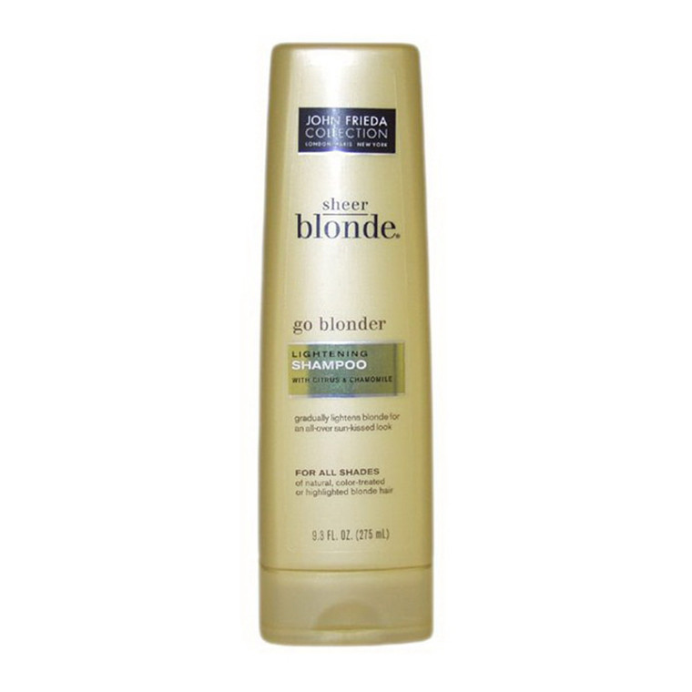 John Frieda Sheer Blonde Lightening Shampoo with Citrus and Chamomile, 9.3 Oz