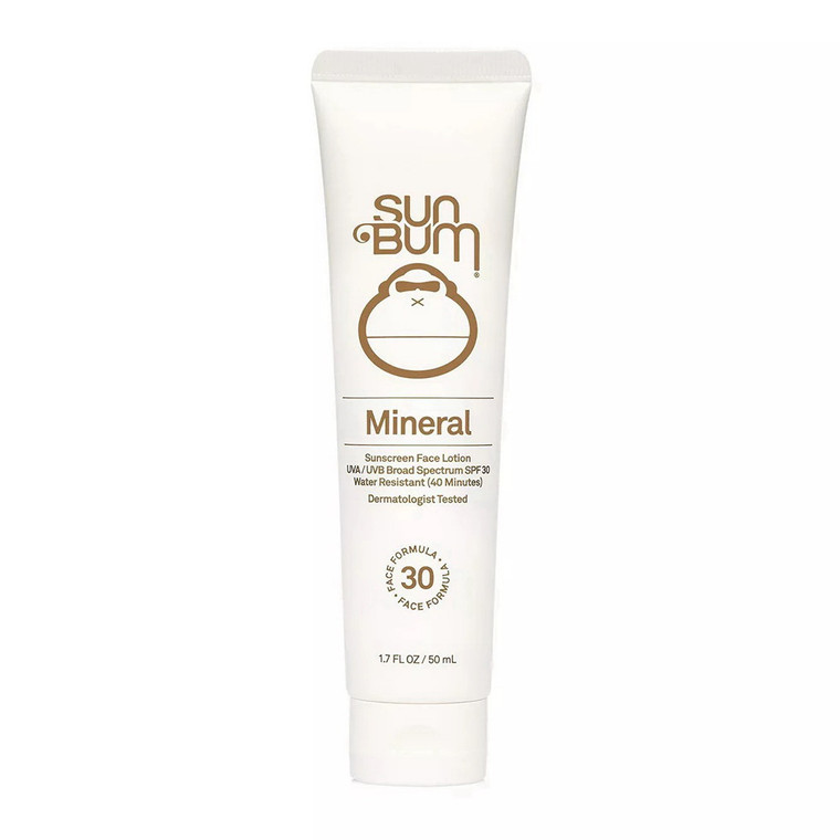 Sun Bum Mineral Face Sunscreen Lotion SPF 30, 1.7 Oz