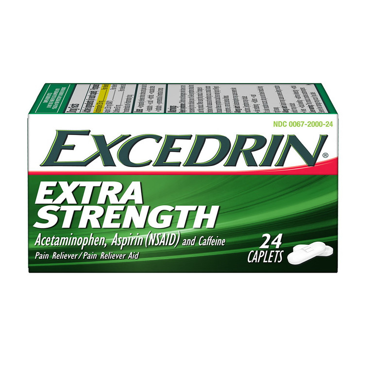 Excedrin Extra Strength for Headache and Pain Relief Caplets, 24 Ea