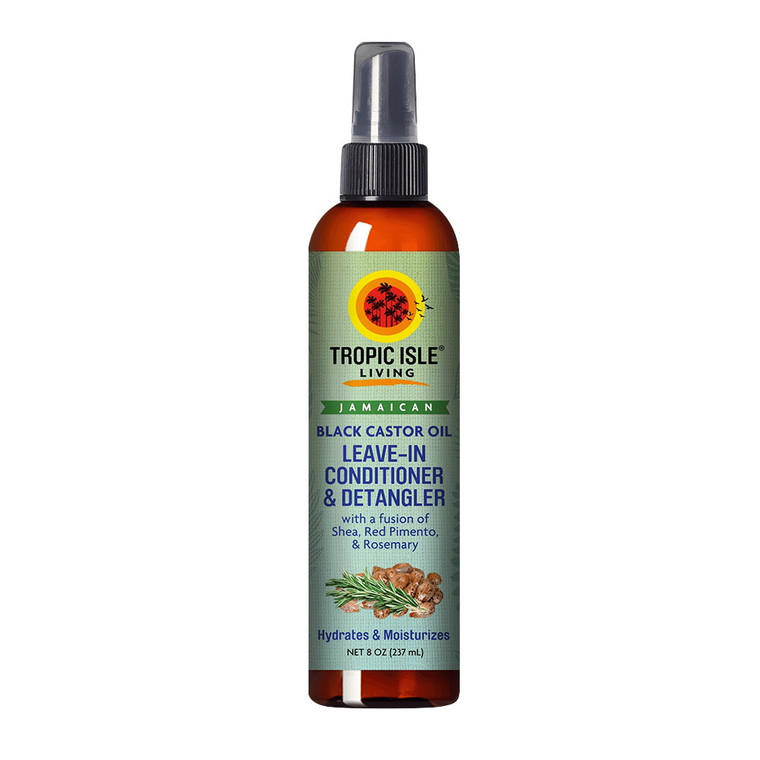 Tropic Isle Living Black Castor Oil Leave in Conditioner and Detangler, 8 Oz