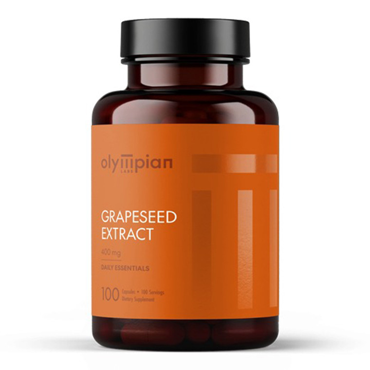 Olympian Labs Grape Seed Extract 400mg Capsules Support Heart and Circulatory Health 100Ea