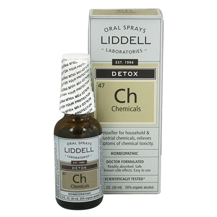 Liddell Laboratories Detox Chemicals Homeopathic Oral Spray, Chemical Toxin Relief - 1 oz