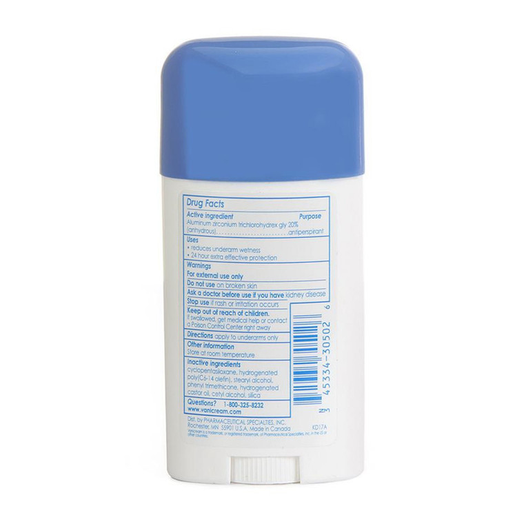Vanicream AntiPerspirant Deodorant Clinical Strength For Sensitive Skin