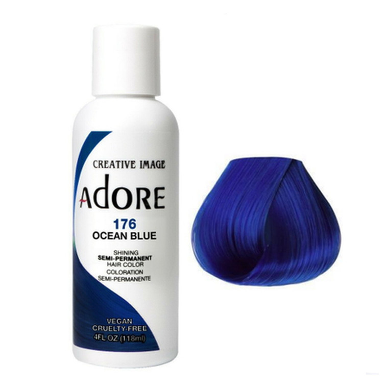 Adore Semi-Permanent Haircolor #176 Ocean Blue, 4 Oz