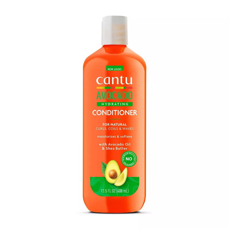 Cantu Avocado Hydrating Hair Conditioner for Curls Coils and Waves, 13.5 Oz