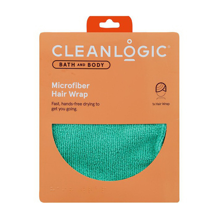 CleanLogic Microfiber Hair Wrap, 1 Ea