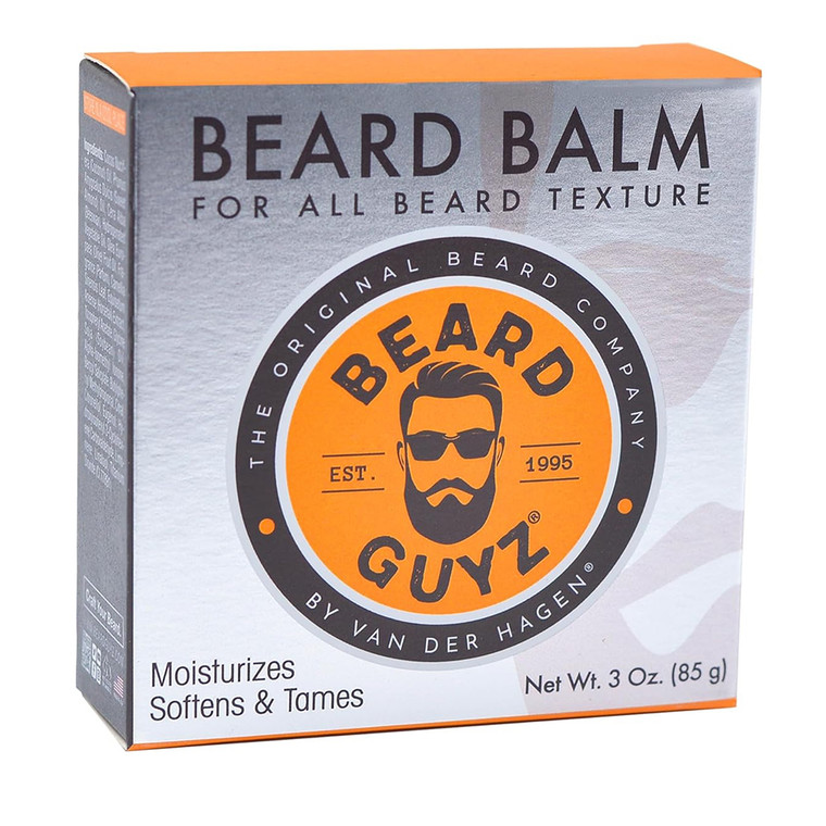 Beard Guyz Coarse Beard Balm Moisturizes Softens and Tames 3Oz (85g)