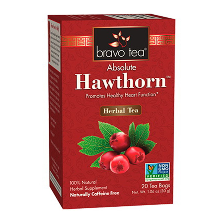 Bravo Tea Hawthorn Berry Caffeine Free Tea Bags, 20 Ea