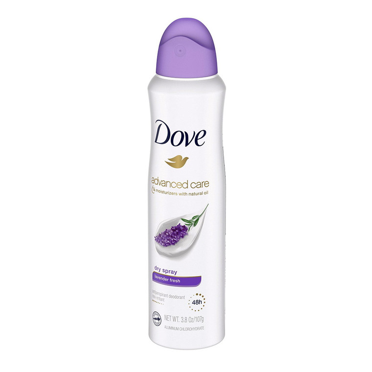 Dove Beauty Advanced Care Lavender Fresh 48-Hour Antiperspirant & Deodorant Dry Spray, 3.8 Oz