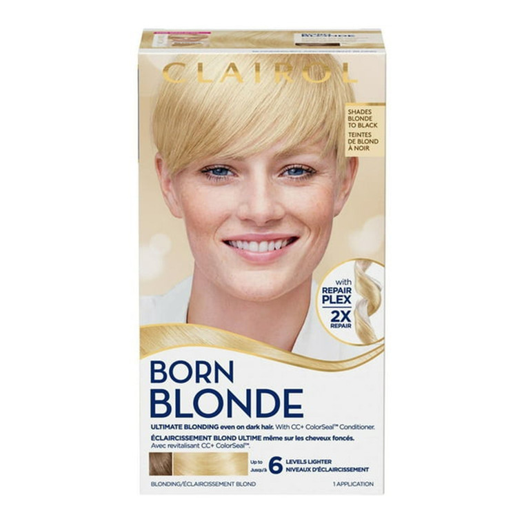 Clairol Nice N Easy Born Blonde, Ultimate Blonding Bleach Blonde Hair Color, 1 Kit