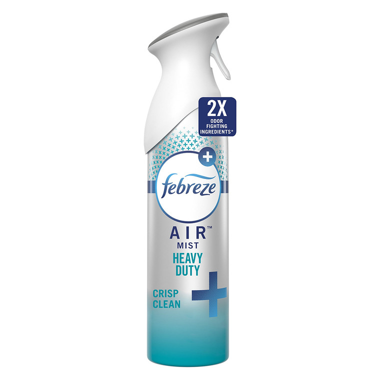 Febreze Air Freshener Spray Heavy Duty Crisp Clean 8.8Oz (250g)