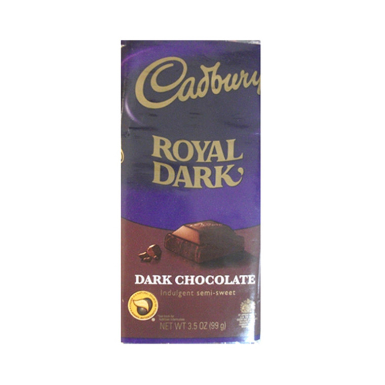 Cadbury Indulgent Semi-Sweet Royal Dark Chocolate Bar - 3.5 Oz/14 Ea