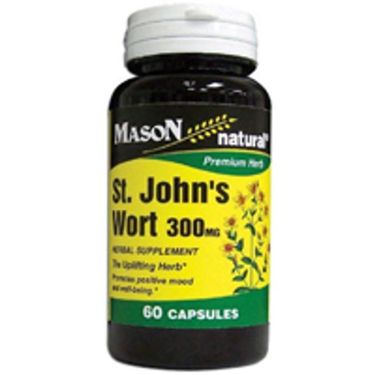 Mason Natural St. Johns Wort 300 Mg Premium Herbal Capsules - 60 Ea