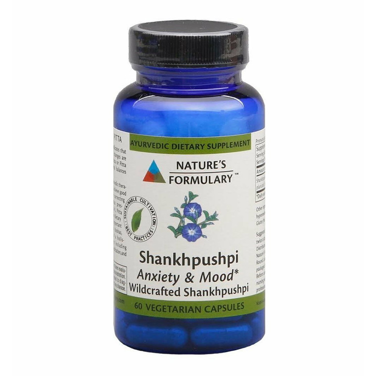 Nature's Formulary Shankhpushpi Capsules, 60 Ea