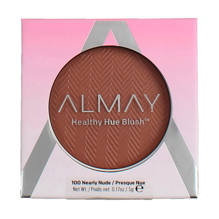Almay Healthy Hue Blush, 100 Nearly Nude - 0.17 Oz