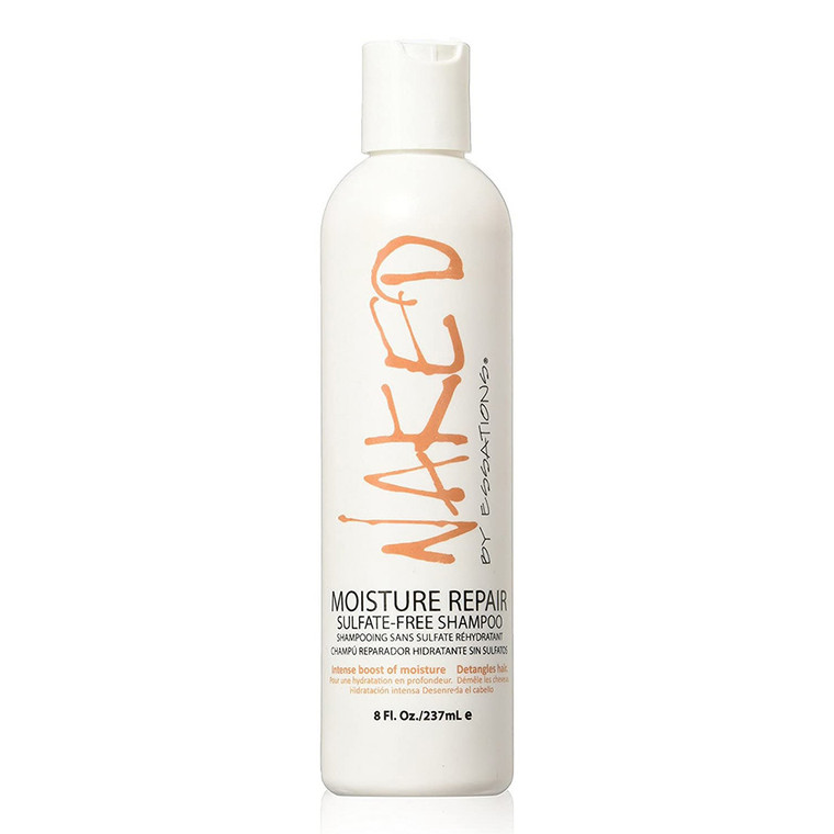 Naked By Essations Moisture Repair Sulfate Free Shampoo Intense Boost of Moisture Detangles Hair 8Oz (237ml)