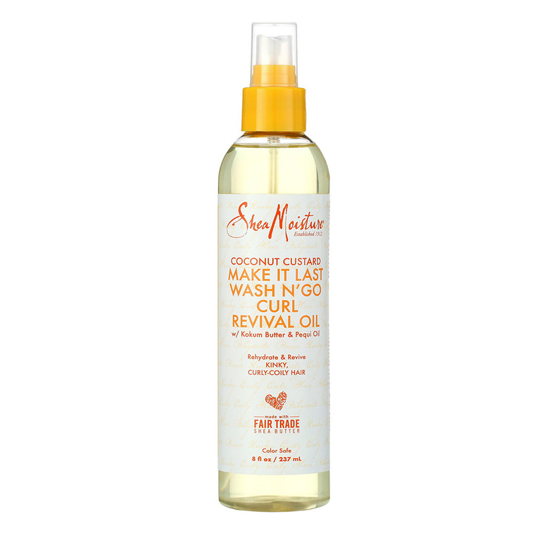 SheaMoisture with Coconut Oil Coconut Custard Curl Revival Oil, 8 Oz