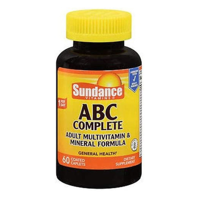 Sundance Vitamins ABC Complete Adult Multivtamin & Mineral Caplets, 60 Ea