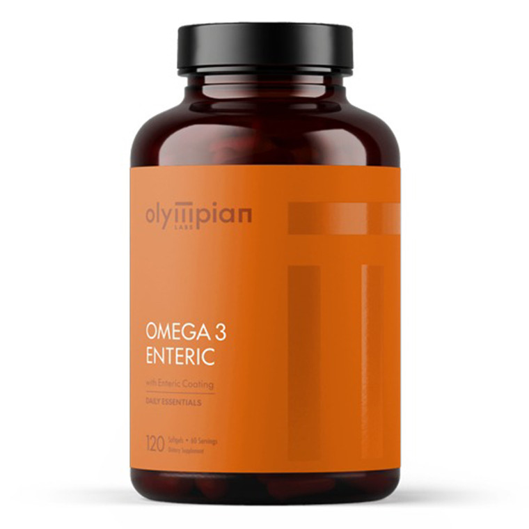 Olympian Labs Omega3 Enteric Coated Fish Oils Softgels Support Heart Brain and Joint Health 120Ea
