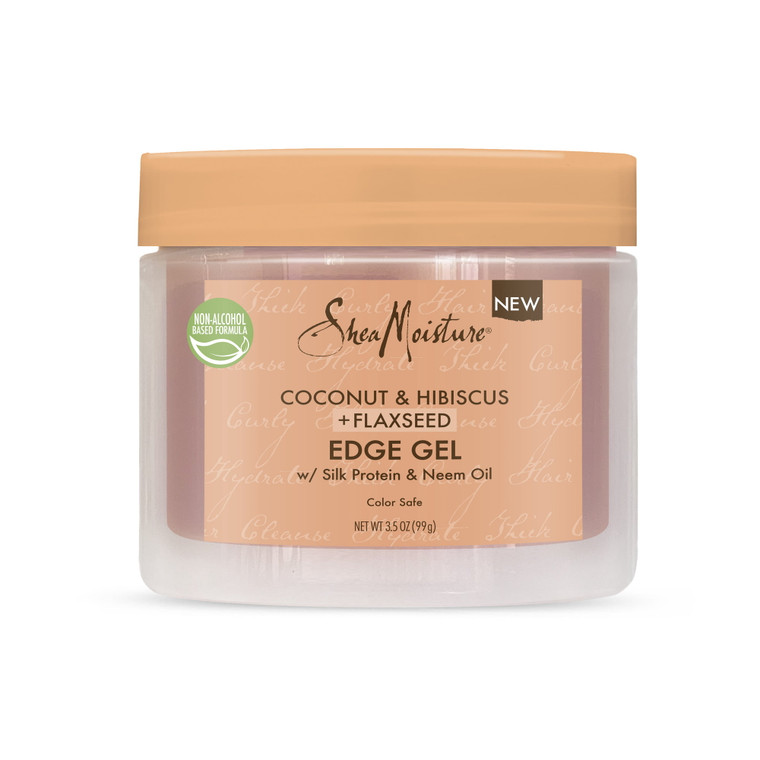 SheaMoisture Coconut and Hibiscus Flaxseed Edge Control Gel, 3.5 Oz