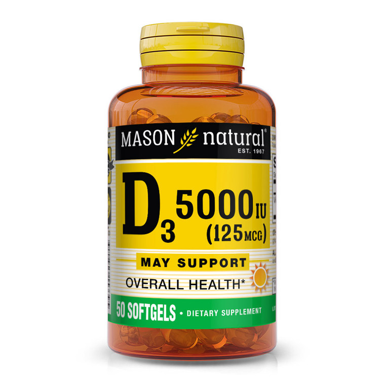 Mason Natural Advanced Vitamin D 5000 Iu Softgels - 50 Ea