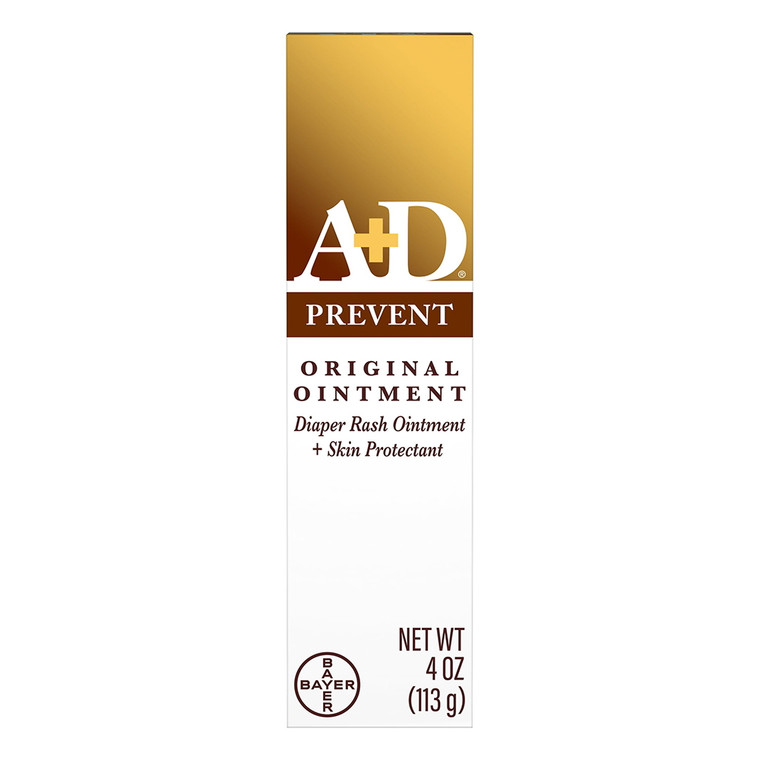 A+D Original Diaper Rash Ointment Baby Skin Moisturizer, 4 Oz
