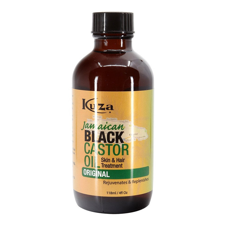 Kuza Jamaican Black Castor Oil, Coconut For Hair And Skin Treatment, 4 Oz