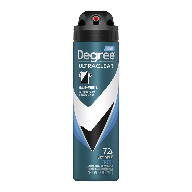 Degree Men UltraClear 72H Antiperspirant Deodorant Dry Spray, 3.8 Oz