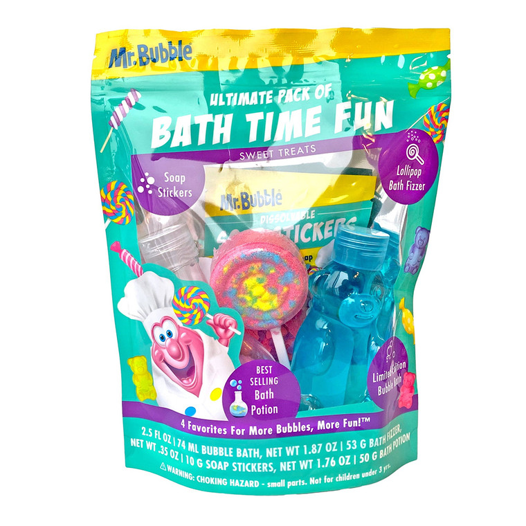 Mr Bubble Ultimate Pack of Bath Time Fun Favorites for Bath Time Cleansing and Fun 4Ea