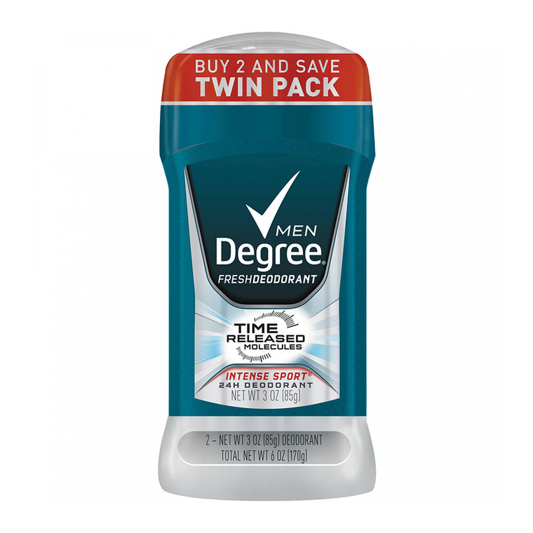 Degree Men Original Deodorant 48-Hour Odor ProteEaion Twin Pack, 3 oz
