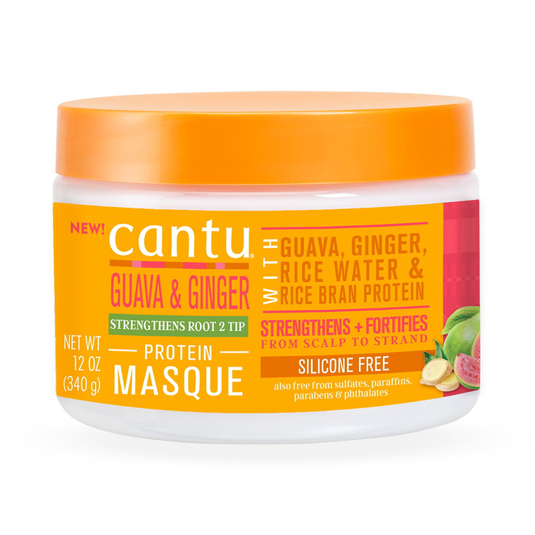 Cantu Protein Hair Masque with Guava, Ginger And Rice Bran Protein, 12 Oz