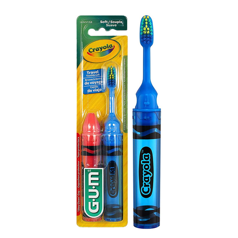 Gum Crayola Trial and Travel Manual Toothbrush, 2 Ea