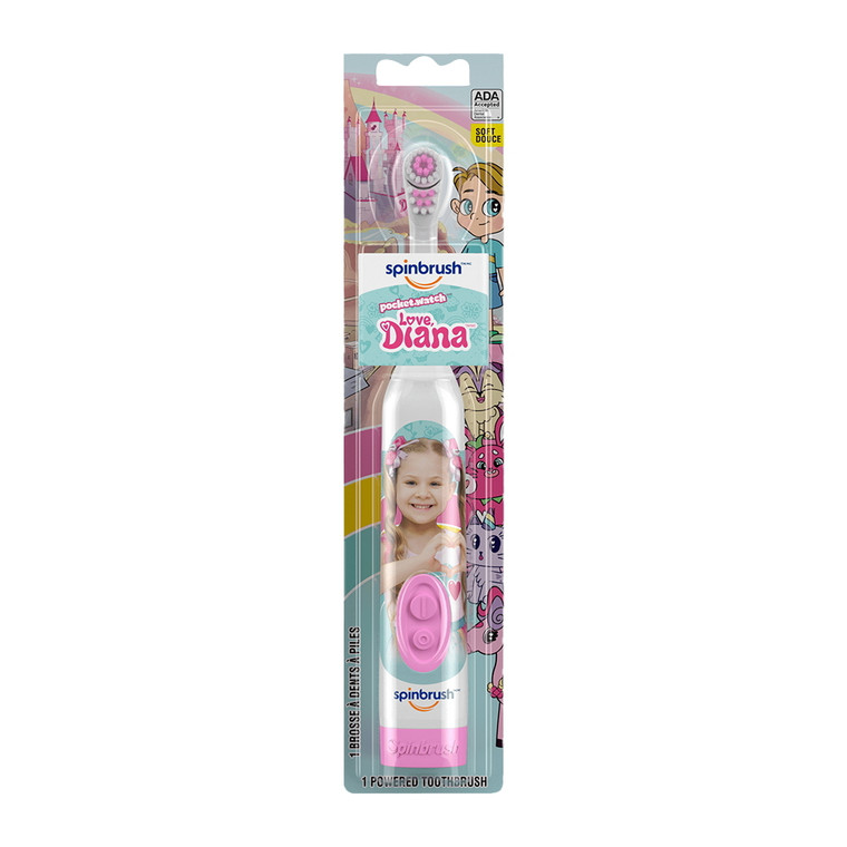 Spinbrush Love Diana Kids Battery Powered EleEaric Toothbrush Soft, 1 Ea