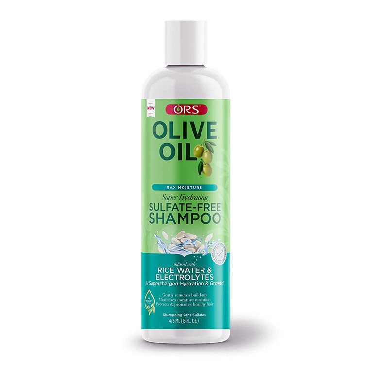 Ors Olive Oil Max Moisture Super Hydrating Sulfate Free Shampoo, 16 Oz