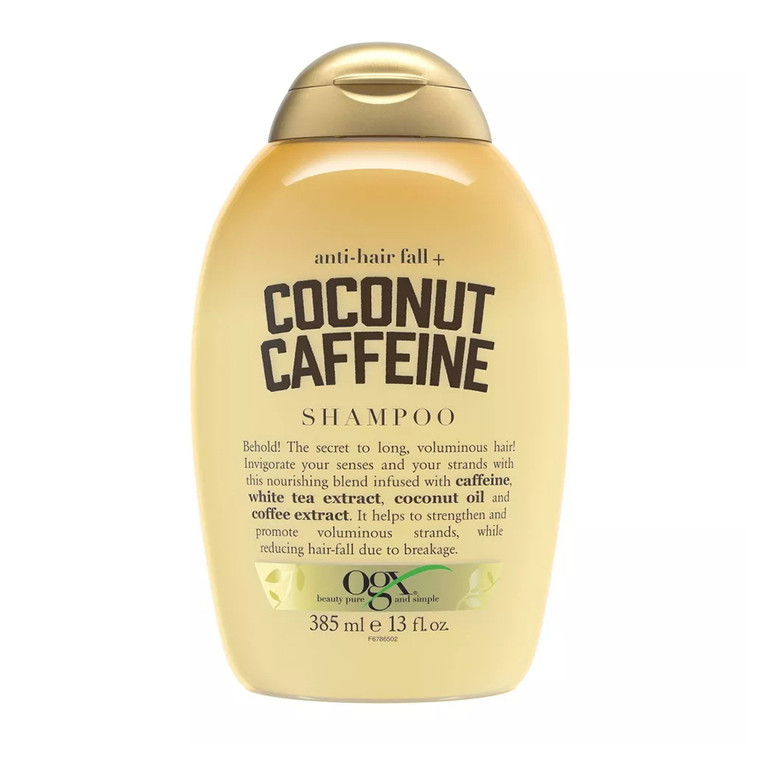 OGX Anti-Hair Fall Coconut Caffeine Strengthening Shampoo, 13 Oz