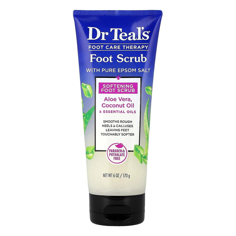 Dr Teal's Epsom Salt Gentle Exfoliant Softening Foot Scrub, 6 Oz