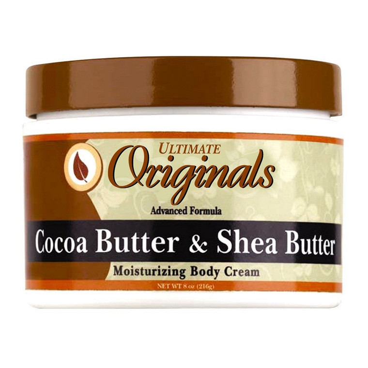 Ultimate Organic Cocoa Butter And Shea Butter Moisturizing Body Cream, 8 Oz