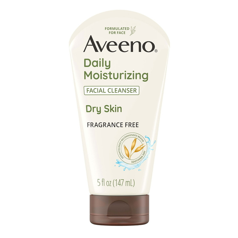 Aveeno Daily Moisturizing with Soothing Oat Facial Cleanser for Dry Skin 5Oz (147ml)