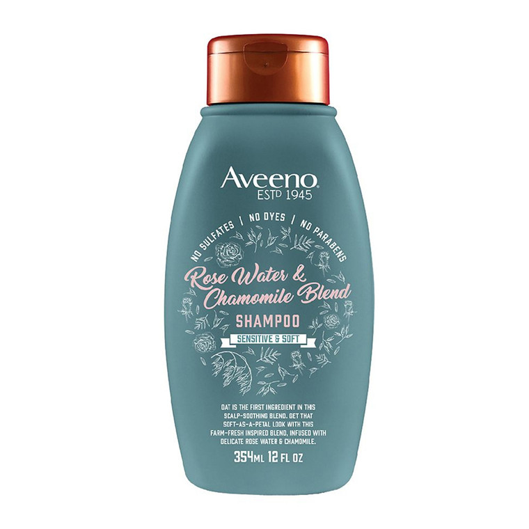 Aveeno Rose Water And Chamomile Blend Shampoo, 12 Oz