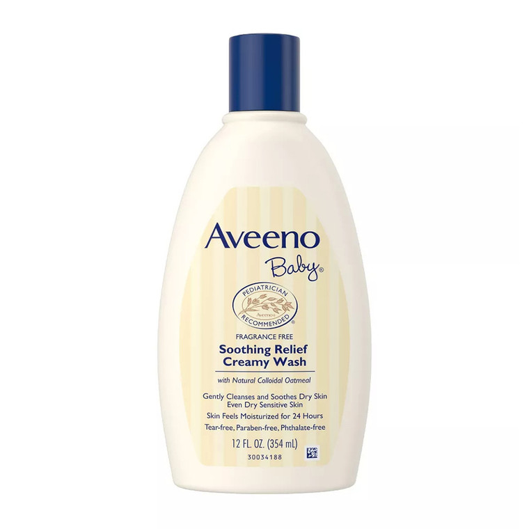 Aveeno Baby Soothing Relief Creamy Wash, 12 Oz