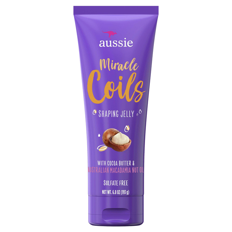 Aussie Miracle Coils Sulfate Free Shaping Jelly with Cocoa Butter 6.8 Oz