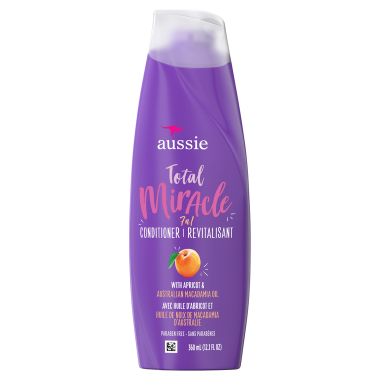 Aussie Total Miracle Paraben Free 7 In 1 Conditioner For Damage Hair, 12.1 Oz