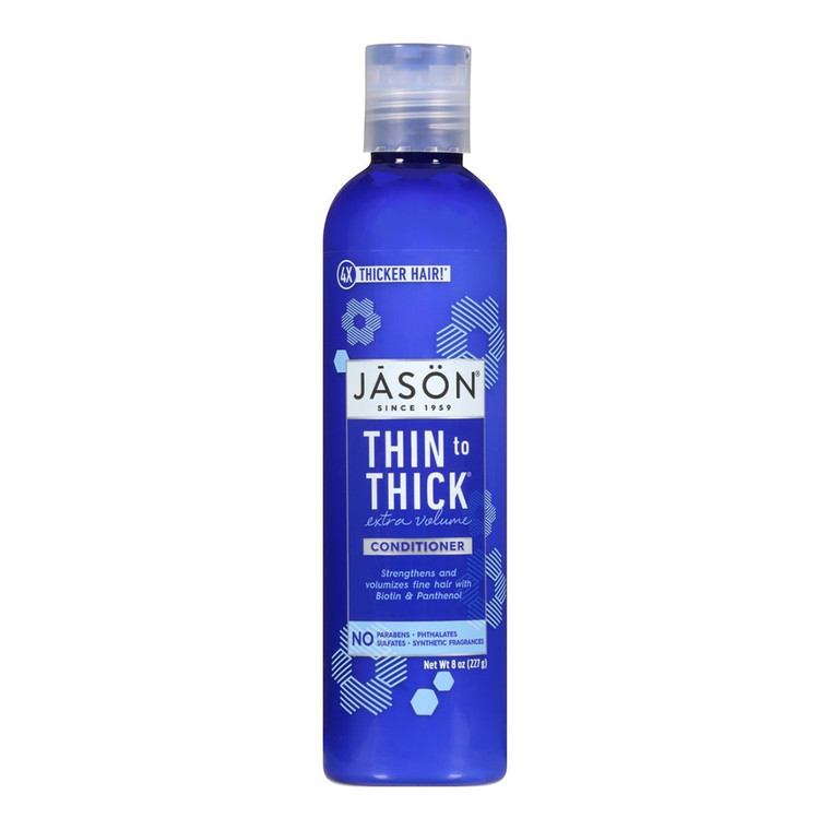 Jason Natural Thin To Thick Extra Volume Conditioner, 8 Oz