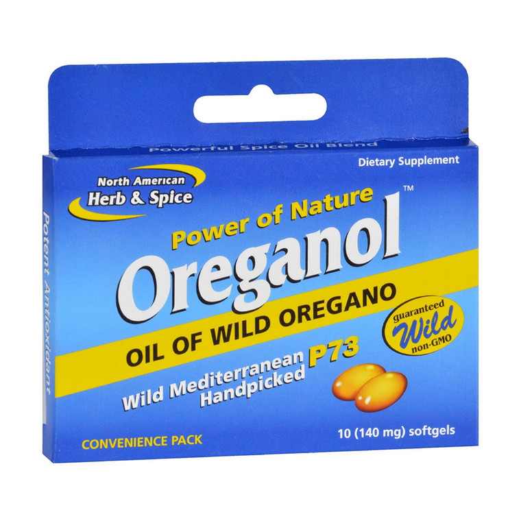 North American Herb & Spice Oreganol Wild Oregano P73 Oil, 10 Softgels 1 Ea