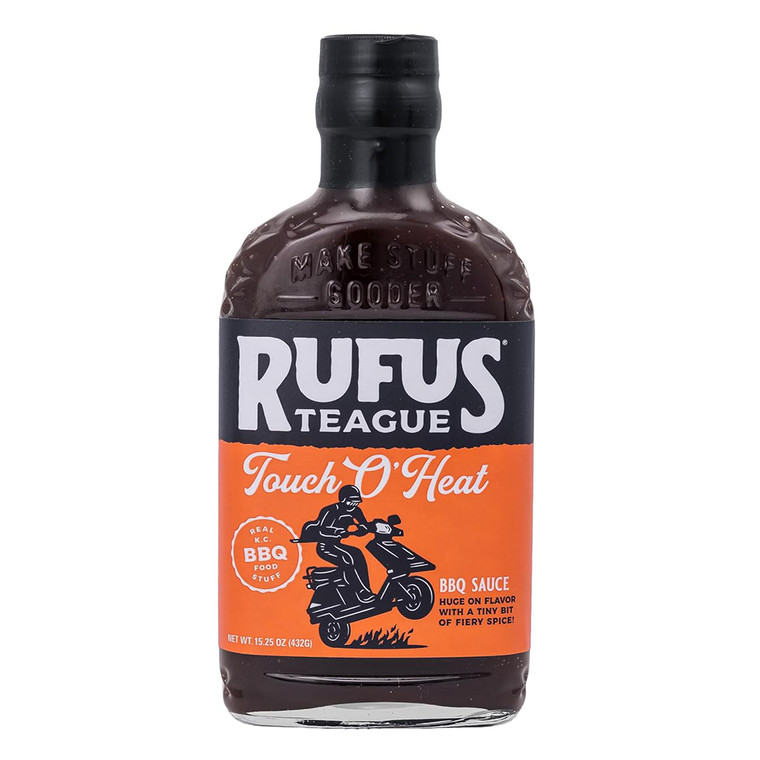 Rufus Teague Condiments BBQ Sauce Touch O Heat Flavor 15.25Oz (432g)