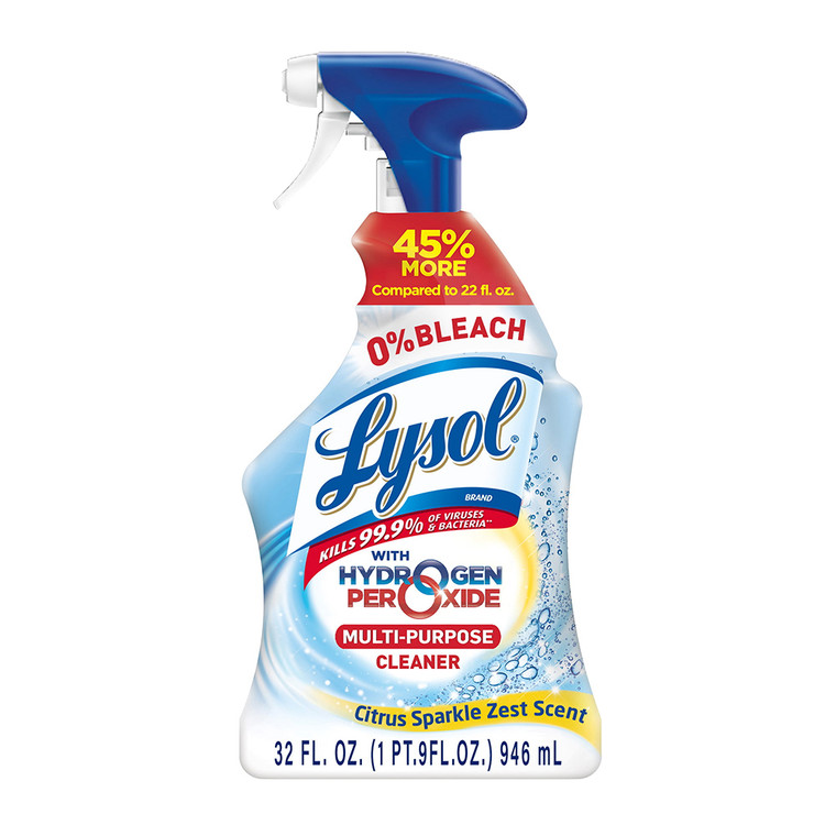 Lysol Multi Purpose Cleaner Spray, For Cleaning and Disinfecting, Bleach Free Citrus Scent, 32 Oz